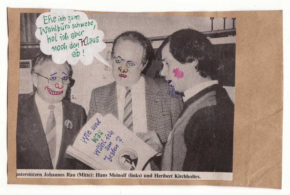 Postkarte an Klaus Urbons